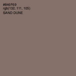 #846F69 - Sand Dune Color Image